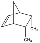 What diene and what dieneophile could be used to prepare the following?  