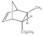 What diene and dienophile should be used to synthesize the compound below and its enantiomer?  