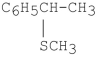 When (S) -1-bromo-1 phenylethane undergoes an S<sub>N</sub>1 reaction with methanethiol (CH<sub>3</sub>SH) , the product is the compound shown. What is/are the configuration(s) of the product obtained from this reaction?   A) S only B) R only C) a mixture of the enantiomers, with slightly more S than R D) a mixture of the enantiomers, with slightly more R than S