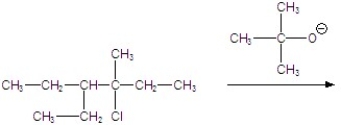 Give the major product for the E2 reaction.   A)    B)    C)    D)    E)   