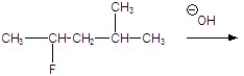 Give the major product for the following E2 reaction.   A)    B)    C)    D)    E)   