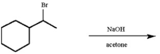 Draw all likely alkene products in the following reaction and circle the product you expect to predominate.  
