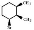 Provide the structure of the major elimination product which results when the alkyl bromide below is heated in ethanol.  