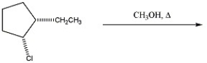What mechanism predominates in the reaction below?   A) S<sub>N</sub>2 B) S<sub>N</sub>1 without rearrangement C) S<sub>N</sub>1 with rearrangement D) E2 E) E1