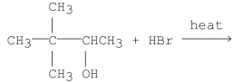 What is the major product of the following reaction?   A)    B)    C)    D)    E)   