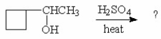 What is the product of the following reaction?     A) I B) II C) III D) IV E) V
