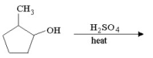 Draw all likely products of the following reaction and circle the product you expect to predominate.  