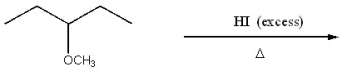 Provide the structure of the major organic product of the following reaction.  