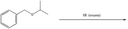 Provide the major organic product of the reaction below.  