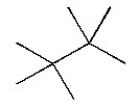 How many distinct monochlorinated products, including stereoisomers, can result when the alkane below is heated in the presence of Cl<sub>2</sub>?   A) 1 B) 2 C) 3 D) 4 E) 6