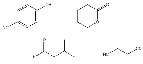 Which of the following compounds has a triplet at 9.8 in its <sup>1</sup>H NMR spectrum?  