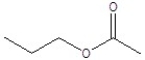 Give the structure of a compound that has a formula of C<sub>5</sub>H<sub>10</sub>O<sub>2,</sub> and has a triplet (3H, 1.1 ppm) , sextet (2H, 1.8 ppm) , triplet (2H, 2.3 ppm) and a singlet (3H, 3.8 ppm) in the <sup>1</sup>H NMR spectrum. A)    B)    C)    D)    E)   