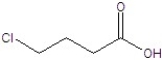 Give the structure of a compound that has a formula of C<sub>4</sub>H<sub>7</sub>ClO<sub>2</sub> and has a triplet (3H, 1.1 ppm) , quintet (2H, 1.2 ppm) , triplet (1H, 4.4 ppm) , and singlet (1H, 11.6 ppm) in the <sup>1</sup>H NMR spectrum. A)    B)    C)    D)    E)   