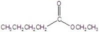 Give the name of the structure.   A) ethyl butanoate B) butyl methyl ether C) ethyl pentanoate D) butyl ethanoate E) pentyl ethanoate