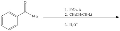 Provide the major organic product of the following reaction sequence.  