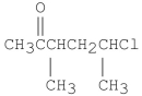 What is the IUPAC name for the following compound?   A) 5-chloro-3-methylhexanone B) 1-chloro-1,3-dimethyl-4-pentanone C) 5-chloro-3,5-dimethyl-2-pentanone D) 5-chloro-3-methyl-2-hexanone E) 2-chloro-4-methyl-5-hexanone