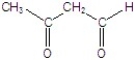 Give the best name for the structure.   A) 1-oxo-2-butanone B) 1,3-dioxobutane C) 3-oxobutanal D) 3-oxobutanol E) 1-oxo-2-propanone