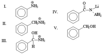 What is the major product of the following reaction?     A) I B) II C) III D) IV E) V