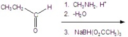 Give the product for the following reaction.   A) CH<sub>3</sub>CH<sub>2</sub>NHCH<sub>3</sub> B) CH<sub>3</sub>CH<sub>2</sub>CH<sub>2</sub>OH C)    D) CH<sub>3</sub>CH<sub>2</sub>CH<sub>2</sub>NHCH<sub>3</sub> E) CH<sub>3</sub>CH<sub>2</sub>CH<sub>2</sub>N(CH<sub>3</sub>) <sub>2</sub>