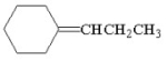 What carbonyl compound and what phosphonium ylide are required for the synthesis of the following alkene?     A) I B) II C) III D) II or III E) I, II, or III