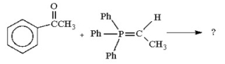 Give the products obtained from the following Wittig reaction. Show both stereoisomers.  