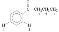 Which of the labeled hydrogen atoms in the following structure is the most acidic?   A) 1 B) 2 C) 3 D) 4 E) 5