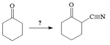 How would you accomplish the following conversion?   A)  H<sup>+</sup>/H<sub>2</sub>O; HC   N  B)  <sup>-</sup>OH/NaC   N  C)  Br<sub>2</sub>/H<sup>+</sup>, H<sub>2</sub>O; NaC   N  D)  HBr; NaC   N  E)  LiAlH<sub>4</sub>; HC   N; KMnO<sub>4</sub> 