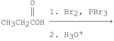 Which is the major organic product from the following reaction?   A)    B)    C)    D)    E)   