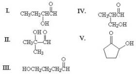 What is the major organic product of the following addition?     A) I B) II C) III D) IV E) V