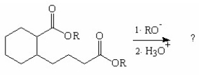 What is the major organic product of the following reaction?     A) I B) II C) III D) IV E) V