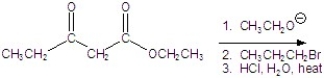 Give the major product for the following reaction.   A)    B)    C)    D)    E)   