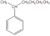 Name the following compound.   A) sec-hexylbenzene B) 3-phenylhexane C) 2-phenylhexane D) tert-hexylbenzene E) isohexylbenzene