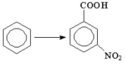 Which is the best method for carrying out the following reaction?   A)  <sup>+</sup>COOH; HNO<sub>3</sub>/H<sub>2</sub>SO<sub>4</sub>  B)  CH<sub>3</sub>Cl/AlCl<sub>3</sub>; HNO<sub>3</sub>/H<sub>2</sub>SO<sub>4</sub>; KMnO<sub>4</sub>/H<sup>+</sup>, heat  C)  CH<sub>3</sub>Cl/AlCl<sub>3</sub>; KMnO<sub>4</sub>/H<sup>+</sup>, heat; HNO<sub>3</sub>/H<sub>2</sub>SO<sub>4</sub>  D)  HNO<sub>3</sub>/H<sub>2</sub>SO<sub>4</sub>; CH<sub>3</sub>Cl/AlCl<sub>3</sub>; KMnO<sub>4</sub>/H<sup>+</sup>, heat  E)  HNO<sub>3</sub>/H<sub>2</sub>SO<sub>4</sub>; <sup>+</sup>COOH 