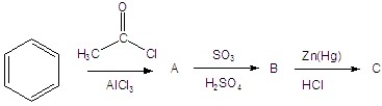 Give the product(s)for each step of the following reaction.  