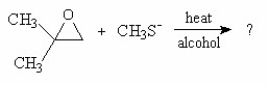 What is the major product of the following reaction?     A) I B) II C) III D) IV E) V