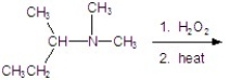Give all organic products for the following reaction. Label the major and minor products.  