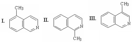 What is/are the product(s) of the following reaction?     A) I B) II C) III D) A and B E) B and C