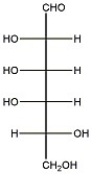 Given the structure of D-talose below, provide the Haworth structure of α-D-talopyranose.  