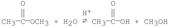 Which of the following is an intermediate in the mechanism of hydrolysis of the ester shown below?   A)    B)    C)    D)    E) all of the above