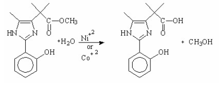 What is the main purpose for using metal-ions as catalysts in the following hydrolysis reaction?   A) increases the rate by making water a stronger base, thereby increasing its electrophilicity B) increases the rate by making water a stronger base, thereby increasing its nucleophilicity C) increases the rate by making water a stronger acid, thereby increasing its nucleophilicity D) increases the rate by making water a stronger acid, thereby increasing its electrophilicity E) increases the rate by making water a stronger acid, thereby decreasing its nucleophilicity