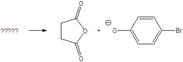 Give the starting materials for the following products.  