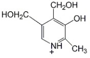 Identify the compound below.   A) pyridoxine B) ascorbic acid C) thiamine D) lipoate E) niacin