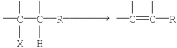 Which of the following best represents the chemical reaction catalyzed by B<sub>12</sub>-dependent enzymes? A)    B)    C)    D)    E)   