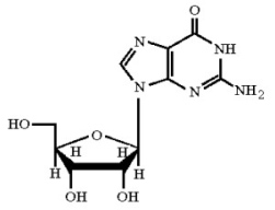 <strong>Identify the nucleoside shown below. </strong> A)adenosine B)guanosine C)cytidine D)uridine E)thymidine