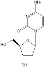 Identify the sugar and the base in the structure below.  