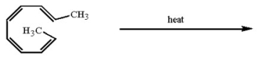 Which of the following statements about the product of the electrocyclic ring closure below is (are) correct?   A) The methyl groups are trans in the product. B) The product arose from a stereospecific, conrotatory ring closure. C) The product mixture is optically active. D) both B and C E) all of the above