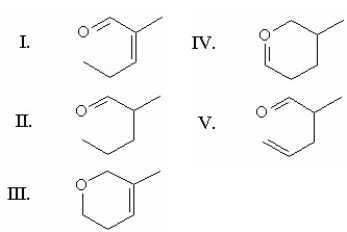 What is the major product of the following [3,3] sigmatropic rearrangement?     A) I B) II C) III D) IV E) V