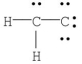 Which of the following is the most likely electronic structure for C<sub>2</sub>H<sub>2</sub>? A)    B)    C)    D) H-C   C-H E)   