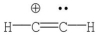 Which of the following is the most likely electronic structure for C<sub>2</sub>H<sub>2</sub>? A)    B)    C)    D) H-C   C-H E)   