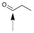 Propanal is a compound detected on the surface of comet 67P by the Philae Lander.How many hydrogen atoms are present at the indicated carbon?   A) 0 B) 1 C) 2 D) 3 E) 4